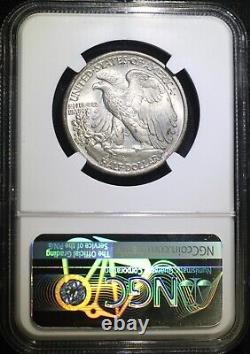 1934 P Walking Liberty Silver Half Dollar NGC MS63 Choice BU Well Struck Coin