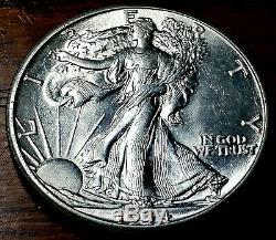 1934-S 50c Walking Liberty Half Dollar, Nice Brilliant Unc++ Better Date! #F111