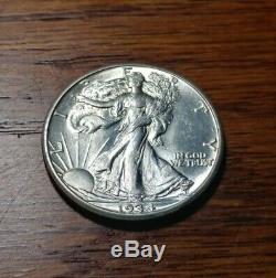 1934-S 50c Walking Liberty Half Dollar, Nice Brilliant Unc++ Better Date! #F111