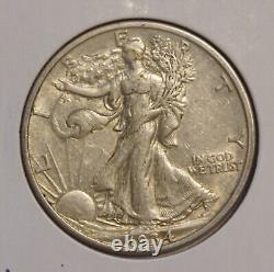 1934 S Walking Liberty Half Dollar-au+ About Uncirculated Plus