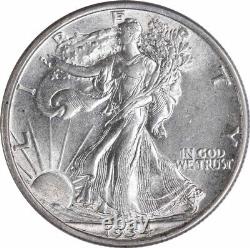 1934-S Walking Liberty Silver Half Dollar AU Slider Uncertified #822