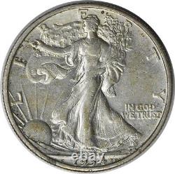 1934-S Walking Liberty Silver Half Dollar AU Uncertified #1151
