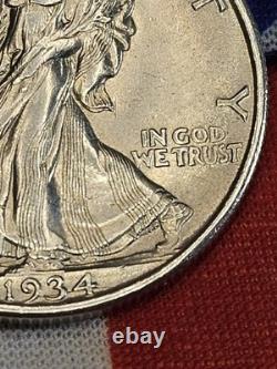 1934 Walking Liberty Half Dollar Blast White Exquisite Strike MS+