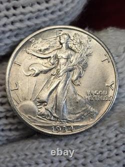 1934 Walking Liberty Half Dollar Blast White Exquisite Strike MS+
