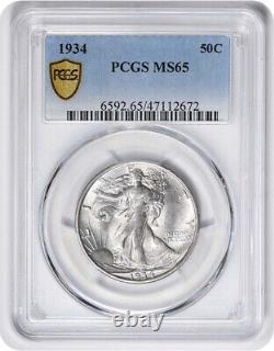 1934 Walking Liberty Silver Half Dollar MS65 PCGS