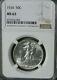 1934 Walking Liberty Silver Half Dollar Ngc Ms 63 Nice! United States Coin #4546
