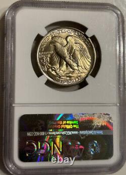 1934 Walking Liberty Silver Half Dollar NGC MS-65 Gem Beautiful Toned Luster++