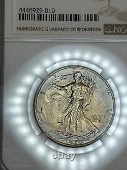 1934 Walking Liberty Silver Half Dollar NGC MS-65 Gem Beautiful Toned Luster++