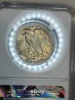 1934 Walking Liberty Silver Half Dollar NGC MS-65 Gem Beautiful Toned Luster++