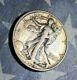 1934-d Walking Liberty Silver Half Dollar Toned Collector Coin Free Shipping