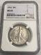 1934 Killer Gem Bu Walking Liberty Silver Half Dollar. Ngc Ms65. #mdr011