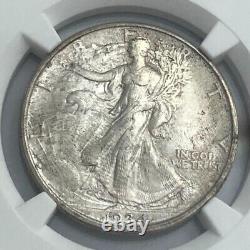 1934 killer gem BU WALKING LIBERTY silver half dollar. NGC MS65. #mdr011