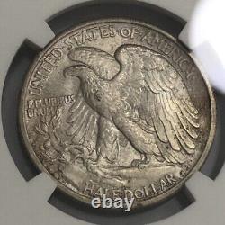 1934 killer gem BU WALKING LIBERTY silver half dollar. NGC MS65. #mdr011