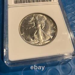 1935-D Half Dollar Walking Liberty Silver Coin, USA