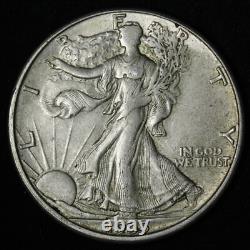 1935-D Walking Liberty Silver Half Dollar AU+ E338 RLM