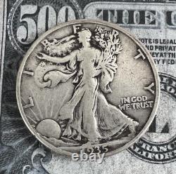 1935 D Walking Liberty Silver Half Dollar Rare Combined Shipping