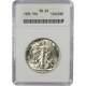 1935 Liberty Walking Half Dollar Ms 65 Anacs 90% Silver 50c Us Coin Collectible