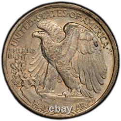 1935-P PCGS MS64 Walking Liberty Half Dark Iridescent 40th Anniversary Label