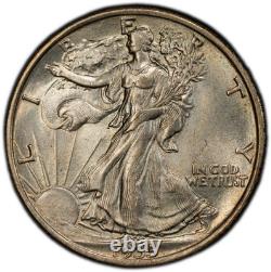 1935-P PCGS MS64 Walking Liberty Half Dark Iridescent 40th Anniversary Label