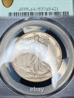 1935-P PCGS MS64 Walking Liberty Half Dark Iridescent 40th Anniversary Label