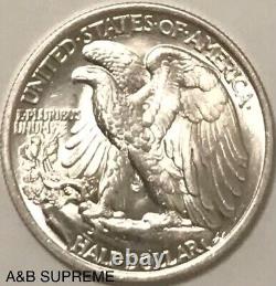 1935 Walking Liberty Half Dollar From OBW Roll Estate CH-GEM Bu Unc 90% Silver