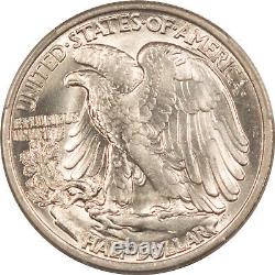 1935 Walking Liberty Half Dollar Pcgs Ms-65, Blast White, Premium Quality
