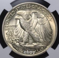 1935 Walking Liberty Half Ngc Ms 62 Lovely Original Soft White With A Hint Of
