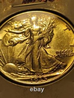 1935 Walking Liberty Silver Half Dollar 90% Philadelphia Nice AU/ BU