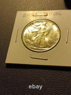 1935 Walking Liberty Silver Half Dollar 90% Philadelphia Nice BU