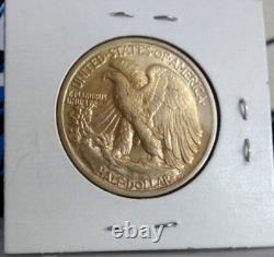 1935p-walking Liberty Half -choice Unc. Bold Skirtlines. Mint Luster! Free Ship