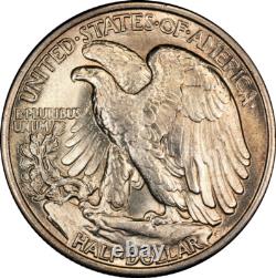 1936 CAC MS63 Walking Liberty Half Dollar 50c, Strong Luster Original Choice MS