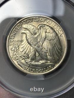 1936 CAC MS63 Walking Liberty Half Dollar 50c, Strong Luster Original Choice MS
