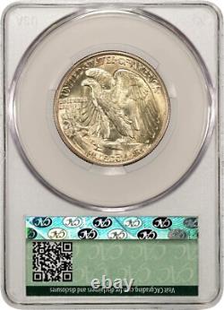1936 CAC MS63 Walking Liberty Half Dollar 50c, Strong Luster Original Choice MS