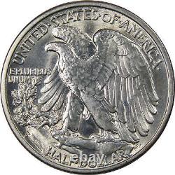1936 D Liberty Walking Half Dollar Uncirculated Mint State 90% Silver 50c Coin
