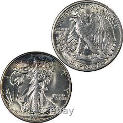 1936 D Liberty Walking Half Dollar Uncirculated Mint State 90% Silver 50c Coin
