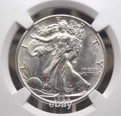 1936 D Walking LIBERTY Silver Half Dollar 50c NGC MS62 #024 Unc ECC&C, Inc