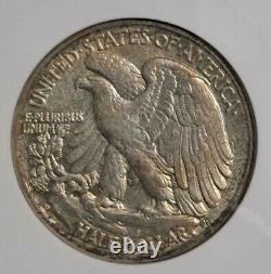 1936-D Walking Liberty Half Dollar DBL DIE OBV! ANACS AU Details! -d8105cxxx