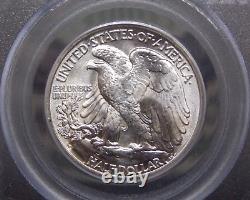 1936 D Walking Liberty SILVER Half Dollar 50c PCGS MS63 #671 BU Unc OGH GREEN