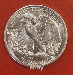 1936 D Walking Liberty Silver Half Dollar, Choice to Gem Uncirculated