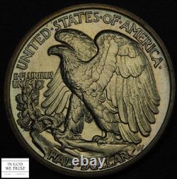 1936 PROOF Walking Liberty Silver Half Dollar 50C (PR PF GORGEOUS!)