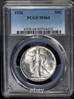 1936-P Walking Liberty Half PCGS MS64 Blast White Nice Eye Appeal