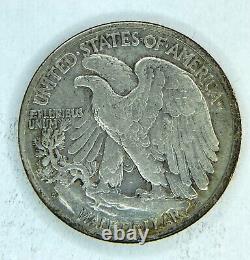 1936 S Walking Liberty Half Dollar AU Toned