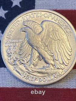 1936-S Walking Liberty Silver Half Dollar AU/UNC! GOOD DATE! AMAZING COIN