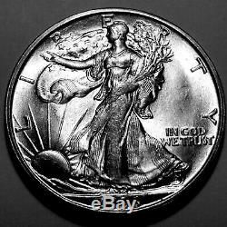 1936-S Walking Liberty Silver Half Dollar Superb Gem BU #1