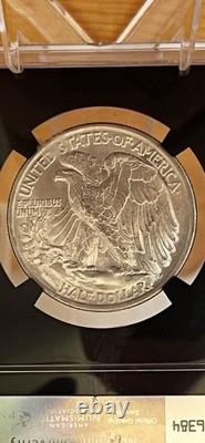 1936 Walking Liberty Half Dollar 50c NGC MS63 With Original Bag Fragment