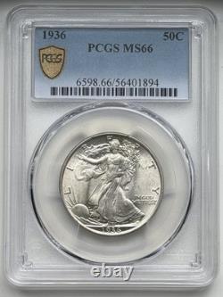 1936 Walking Liberty Half Dollar PCGS MS66