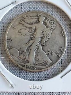 1936 Walking Liberty Lady. Liberty Half Dollar. 50 cent