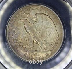 1936 Walking Liberty Silver Half Dollar Graded Coin ANACS MS64 Nicely Toned