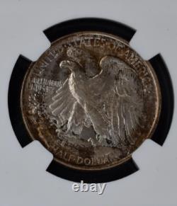 1936 Walking Liberty Silver Half Dollar MS65 NGC TONED