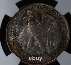 1936 Walking Liberty Silver Half Dollar MS65 NGC TONED